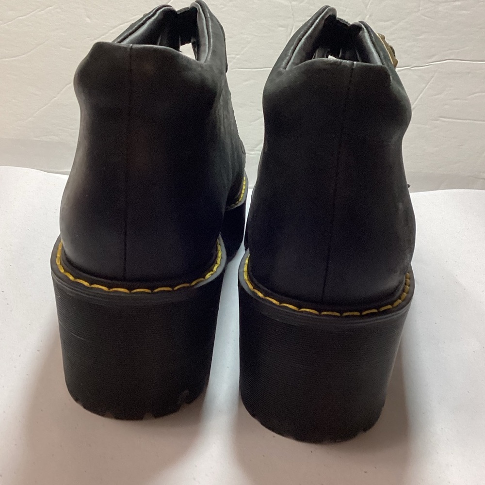 Dr. Martens Coppola Black Platform Shoes leather size 10 - Picture 6 of 12